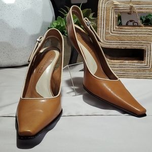 🏷Kenneth Cole NY Leather Made in Brazil Heels